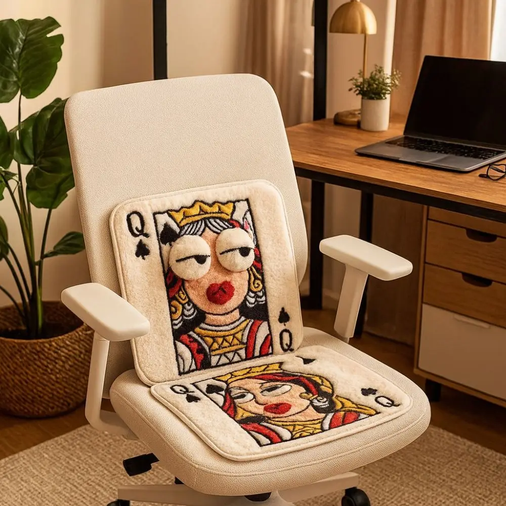 Funny Soft Thick Cushion Decorative Square Abstract Cushion Anti-slip Comfortable Chair Cushion Living Room