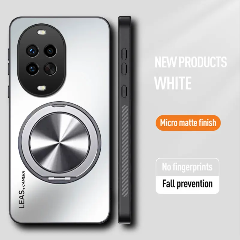 Matte Magnetic Shockproof Hard Bumper Stand Case Cover