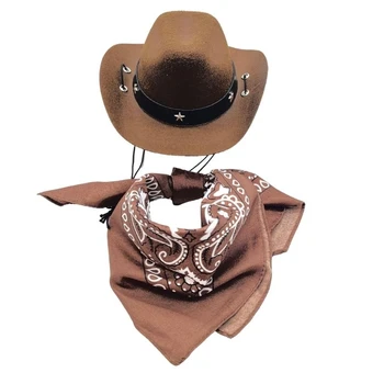 Dog Cowboy Costume Set 1