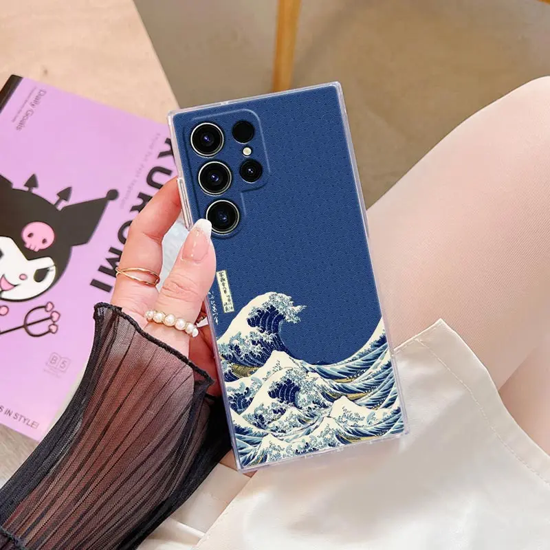 Hokusai Great Wave Japanese Art Clear Phone Case