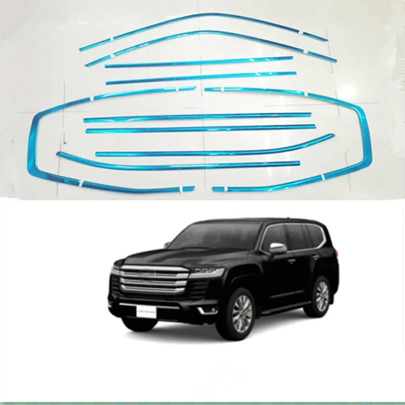 

Lc300 2021 облицовочная Накладка для окна автомобильный Стайлинг подходит для Toyota Land Cruiser LC300 2022 2023 задняя багажная Накладка внешняя автозапчасть