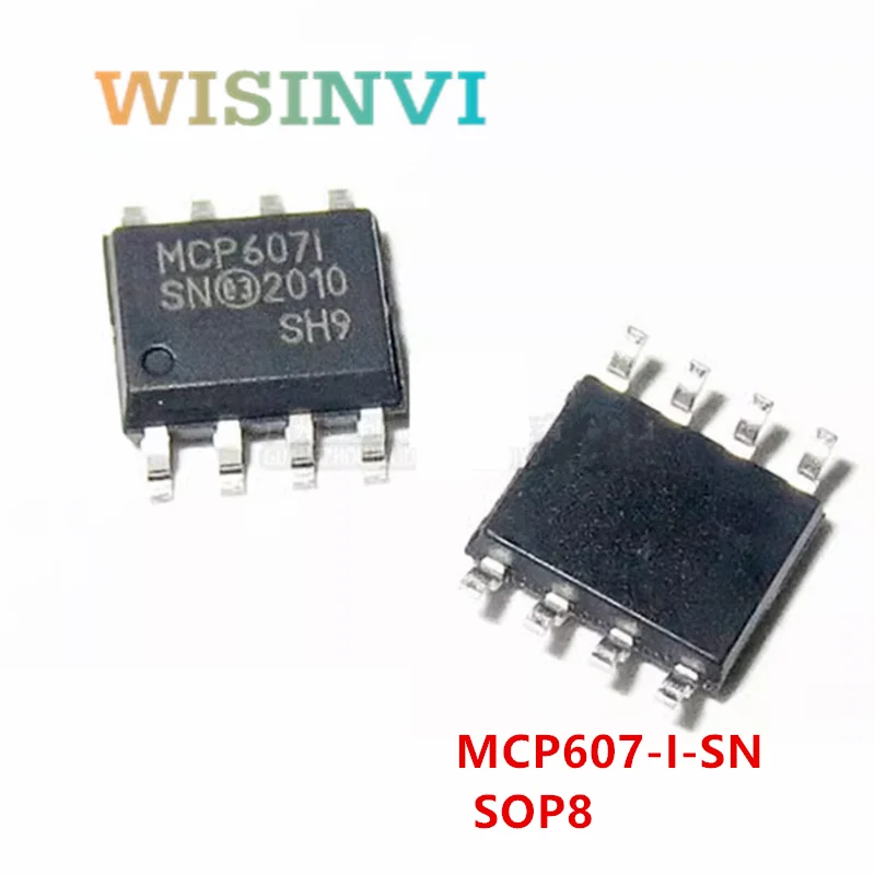 10PCS MCP601-I MCP601T-I/SN ＆MCP607-I MCP607T-I/SN Operational Amplifiers