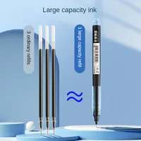 M&G 0.5mm Black Straight Liquid Roller Pen Quick Dry Straight Liquid Gel Pen for Student Office Writing 12 Piece 2