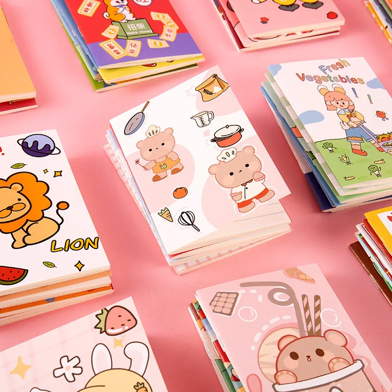 24 個 120 ミリメートル * 85 ミリメートルかわいいミニノート