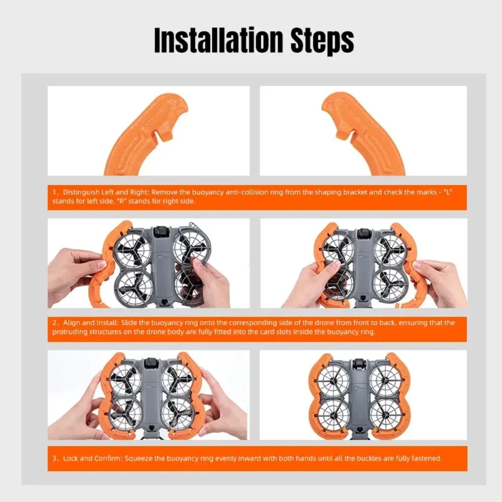 Protection d'hélices EVA flottante pour DJI Neo 2 - Anti-collision