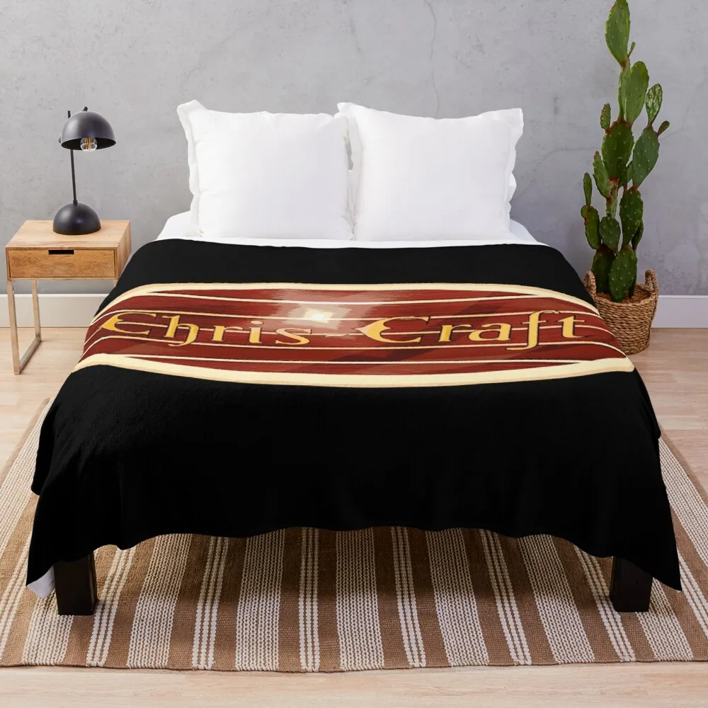 

Chris Craft vintage boats USA Throw Blanket Throw And Blanket Soft Plaid