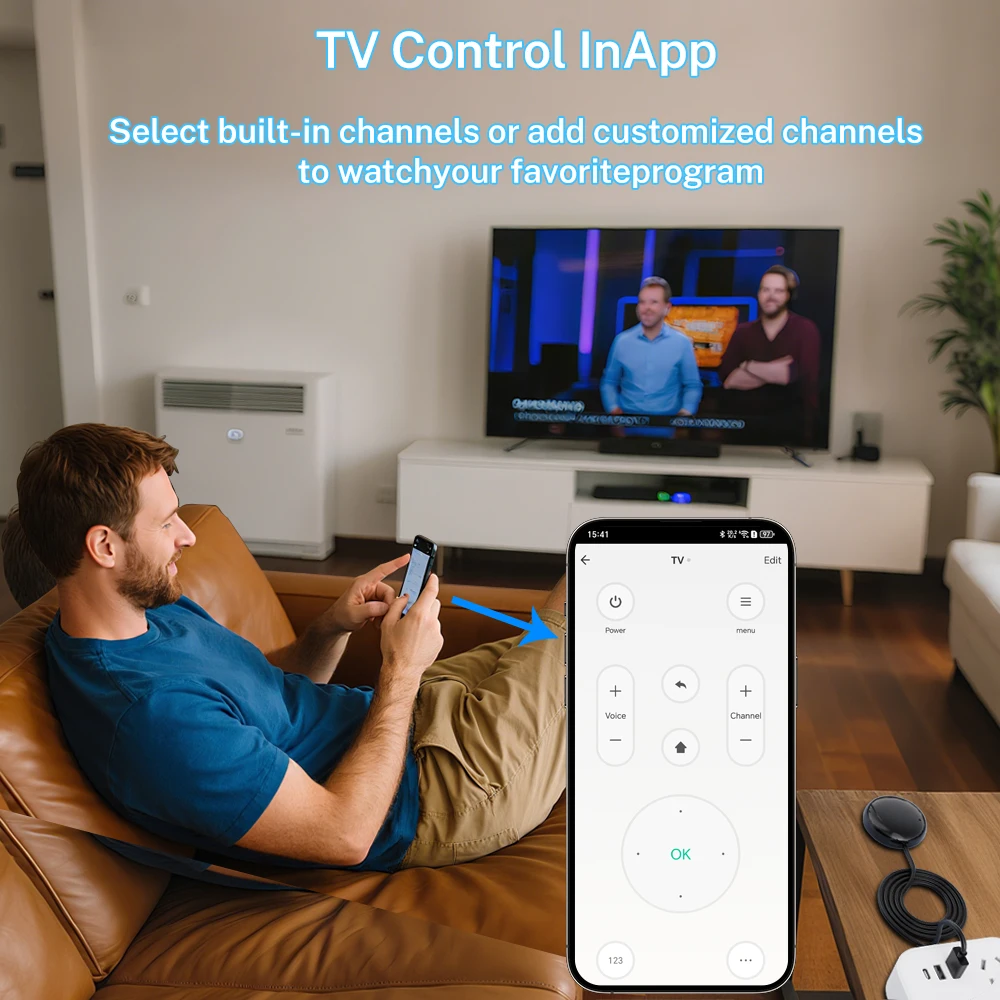Smart WiFi-Enabled IR Remote for Home Automation - Control via Smart Life App