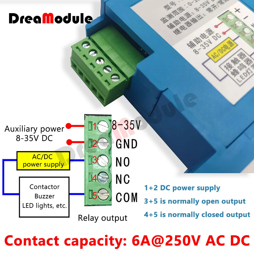 D366-300A DC Embedded DC Current Sensing Switch Mutual Inductance Module Overload Protection Linkage Control Hall Sensor D360