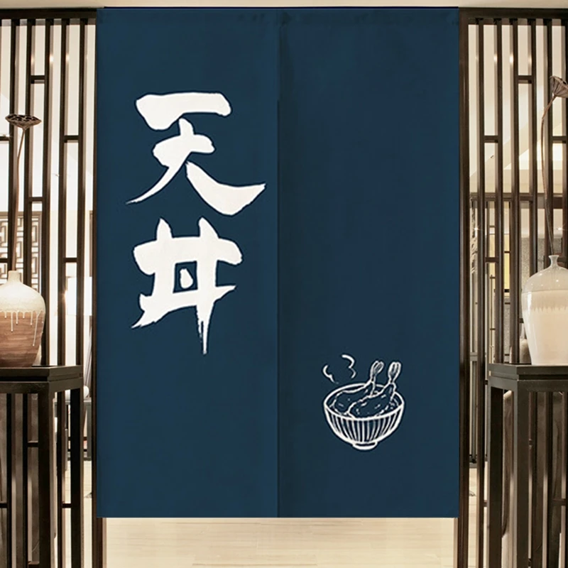 A49 LUNA Sushi Bar Decoration Japanese Curtains Door Hallway Hanging Curtains 