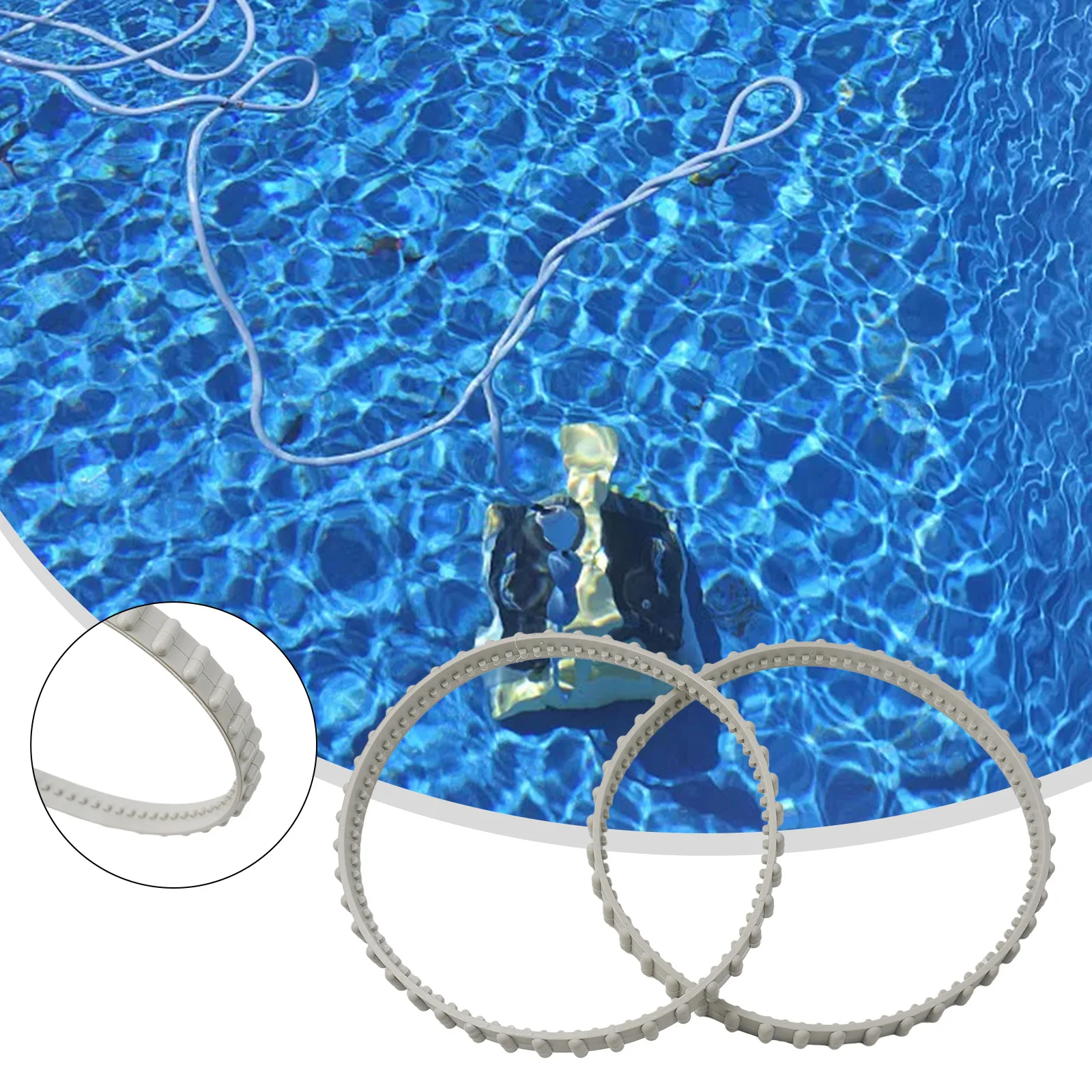 

2Piece RCX23002 Drive Belts Replacement Parts Accessories For Hayward Aqua Vac Tiger S-hark Pool Cleaner Tool Parts