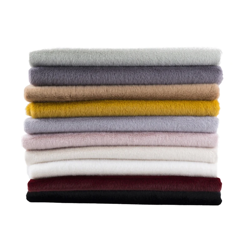 

50*160cm Winter Warm Mink-like Wool Fur Coat Clothing Fabric Short Plush Toy Fabric DIY Handmade Cloth