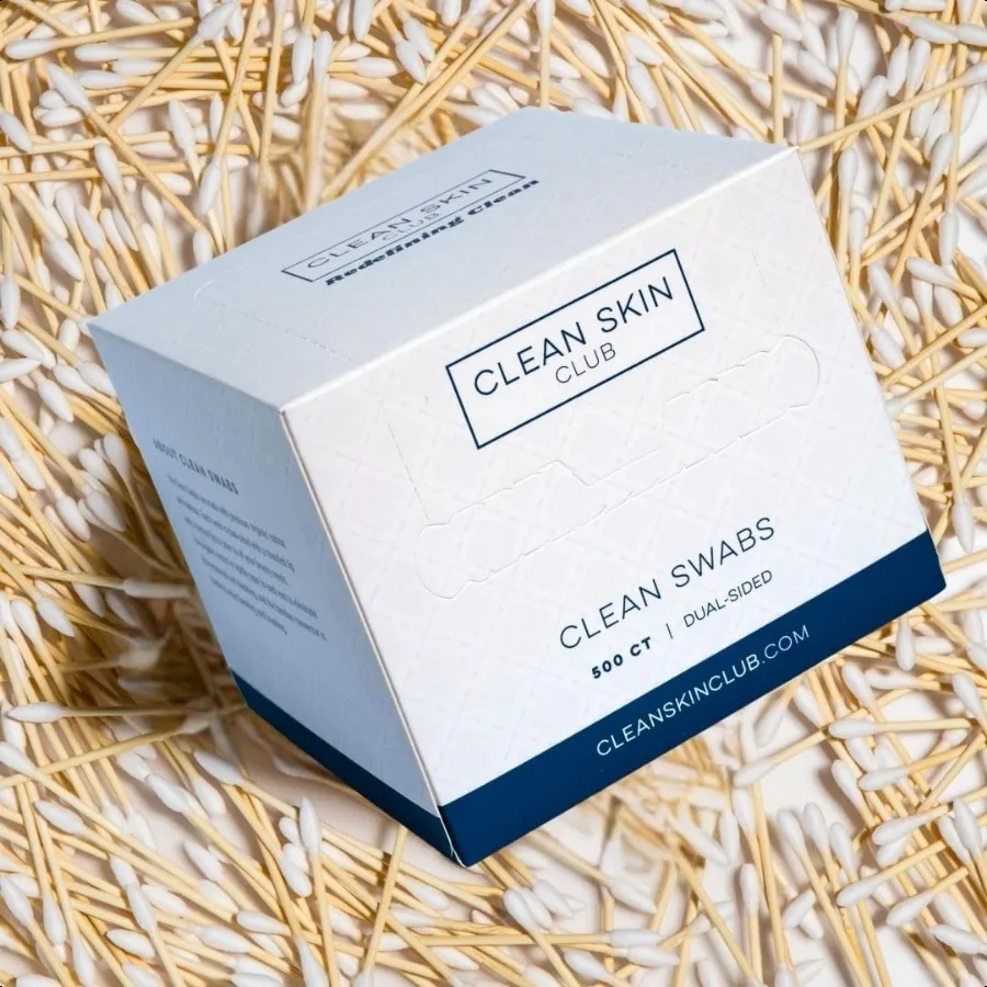 Biodegradable Organic Cotton Makeup Swabs 1000 Count