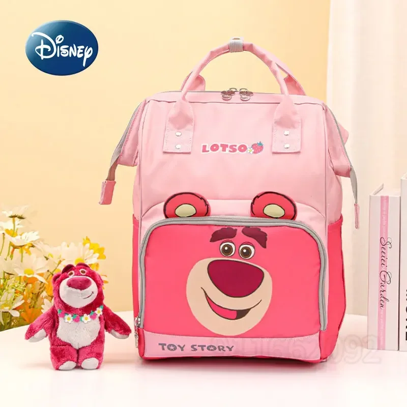 Disney New Diaper Bag Backpack Luxury Brand Original Baby Diaper Bag Cartoon Cute Baby Diaper Bag 3D High Quality Backpack