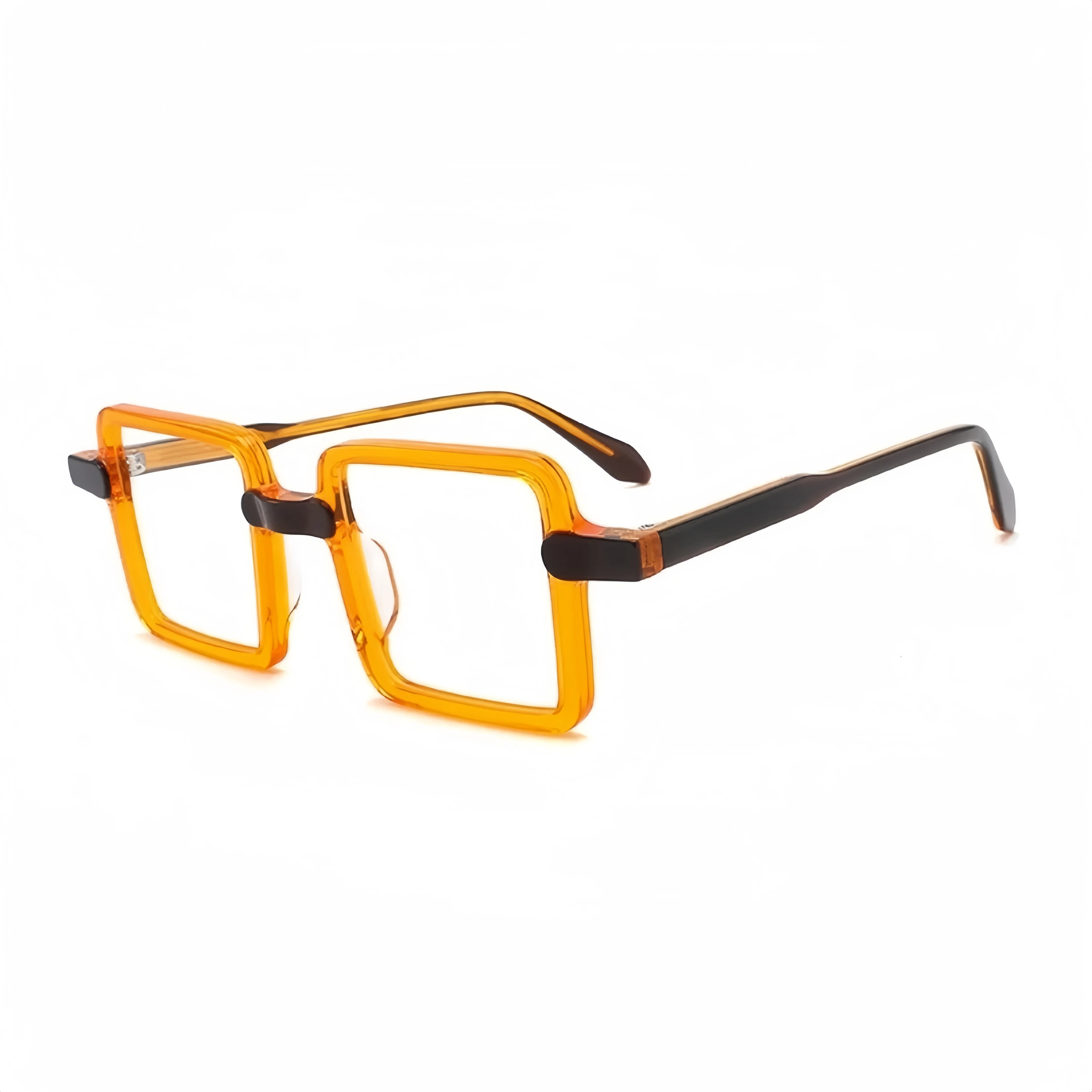 ❤️ 日本製 ACETATE メガネ フレーム FDR ビンテージ 黒色 人気美品 男性と女性のための眼鏡フレーム,ビンテージデザイナーの老眼鏡,手作り