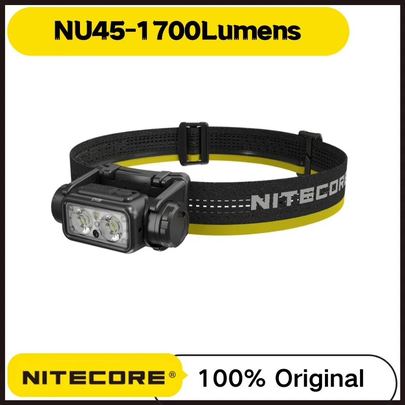 nitecore-nu45-c充電式ヘッドランプ1700ルーメン8-x-nitelabバッテリー内蔵4000mah