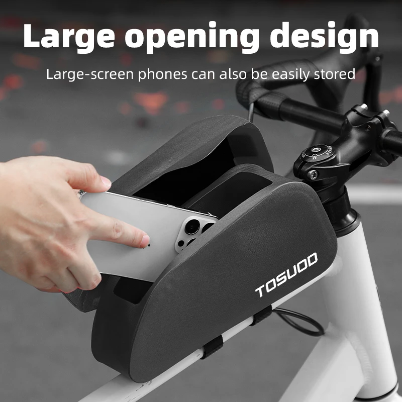 TOSUOD TSF012-01 Bicycle Top Tube Bag Magnetic 1.5L Waterproof - Image 2