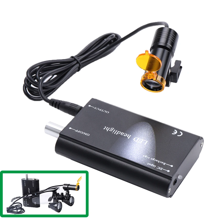 

LED Light On Dental Loupes With Filter Portable Led Lamp Dentistry Surgery Surgical Light