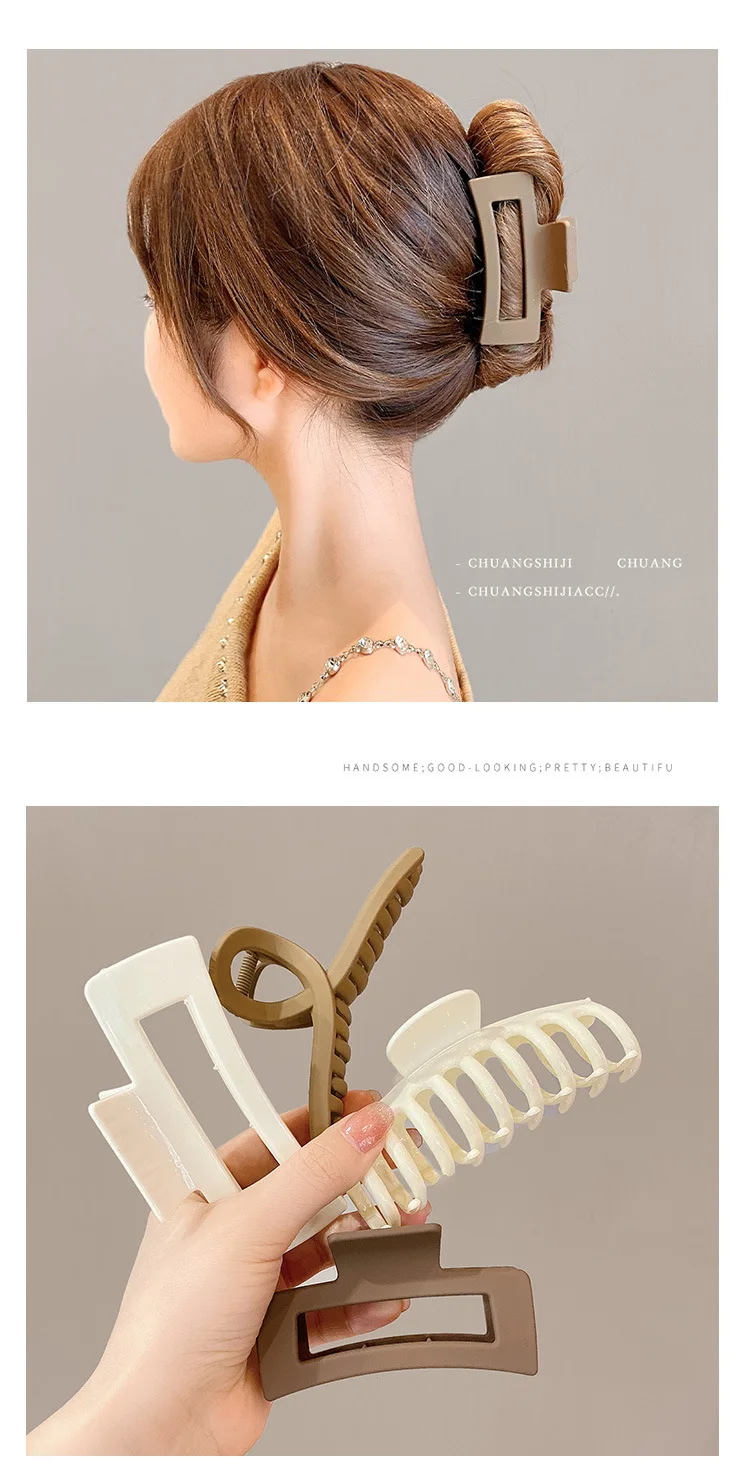 56 arten Heißer Verkauf Koreanische Metall Gold Silber Frauen Haar Pins und Clips Klaue Zubehör Geometrische Krabben Kopf Stück Damen schmuck – Detail 15