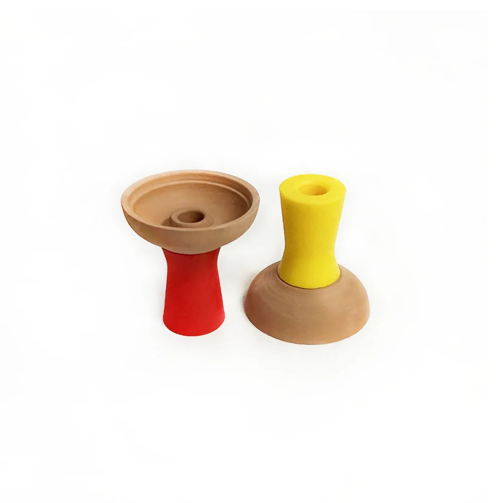 Premium clay phunnel hookah bowl colorful silicone shisha bowl for chicha narguile smoking accessories