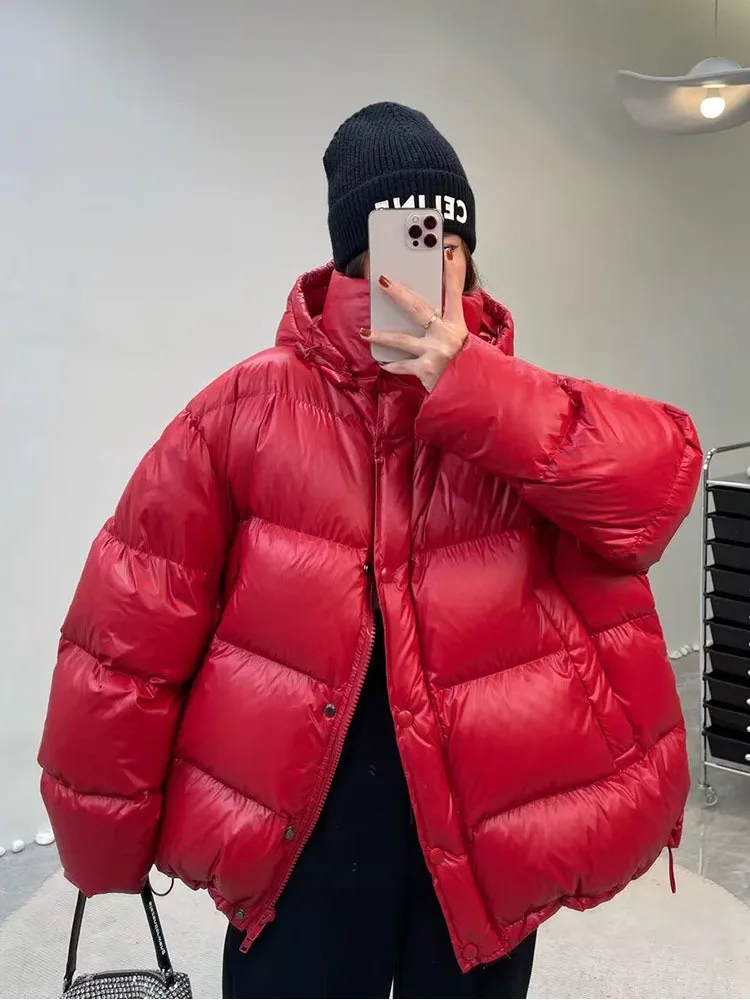 90% Duck Down Jacket Women Fall Winter 2023 New Long Sleeve