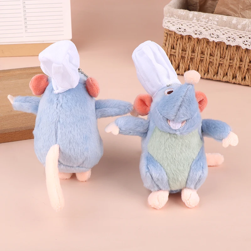 Cute Ratatouille Pendant Plush Toy Doll Keychain Mouse Chef Plush Stuffed Dolls Keyring Backpack Charms Girl Bag Car Decor Gifts plush toy plush doll plush keychain key chain backpack decoration
