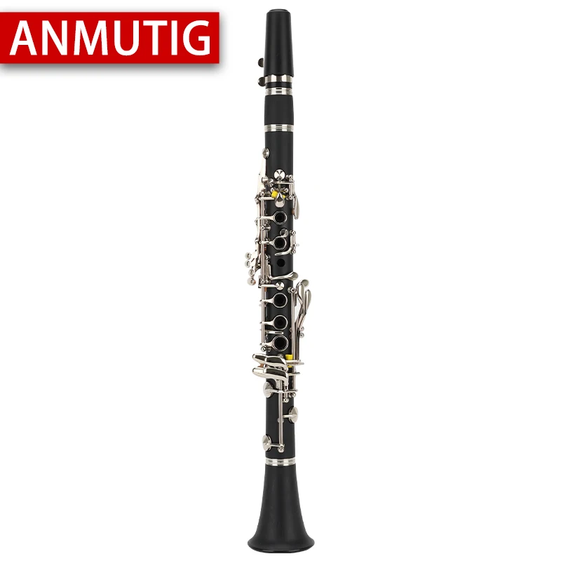 Eb Clarinet ABS Pipe Body Nickel Silver Key Soprano Instruments ANMUTIG S3