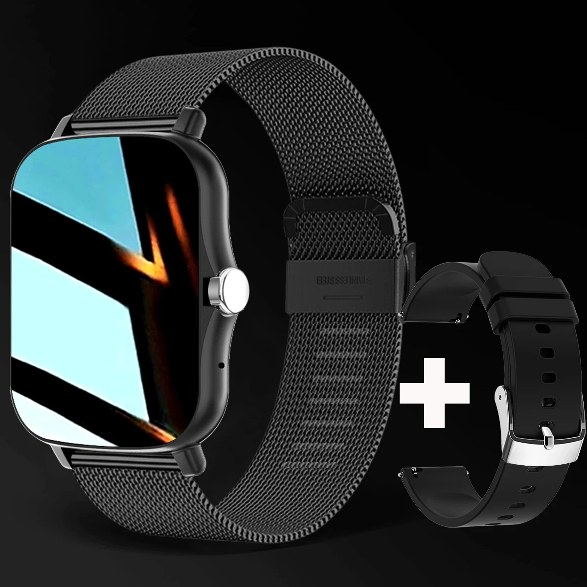 Black mesh belt