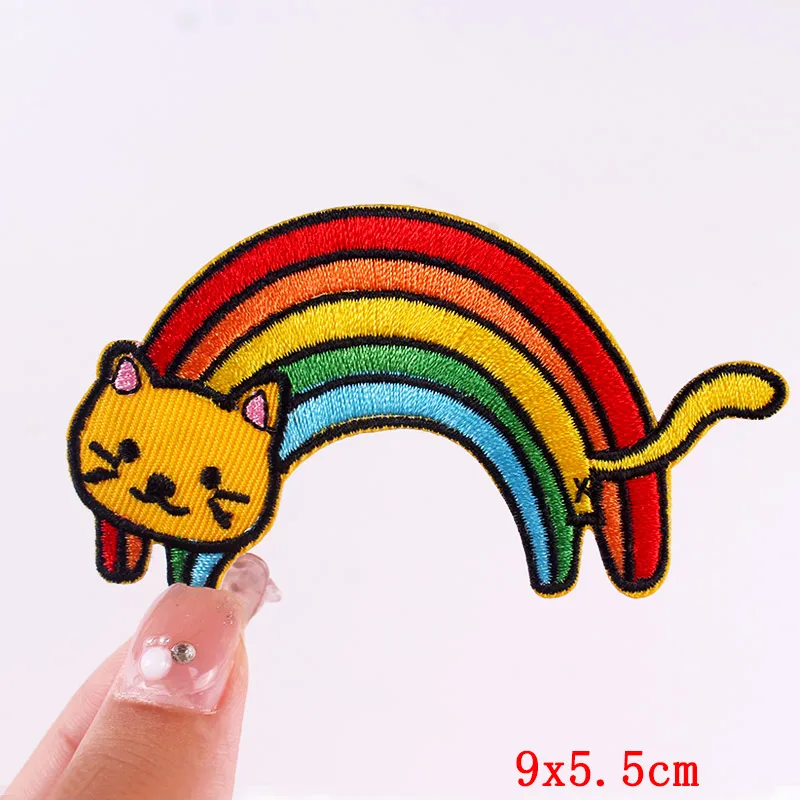 Vibrant Animal Embroidered Iron-On Patches