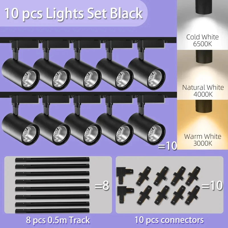 10pcs Black Body set