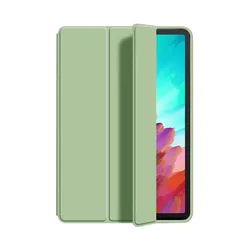 Premium Folding Stand Magnetic Soft TPU Back Case for 12.7 Inch Tablets (2023 Edition) (Matcha Green)