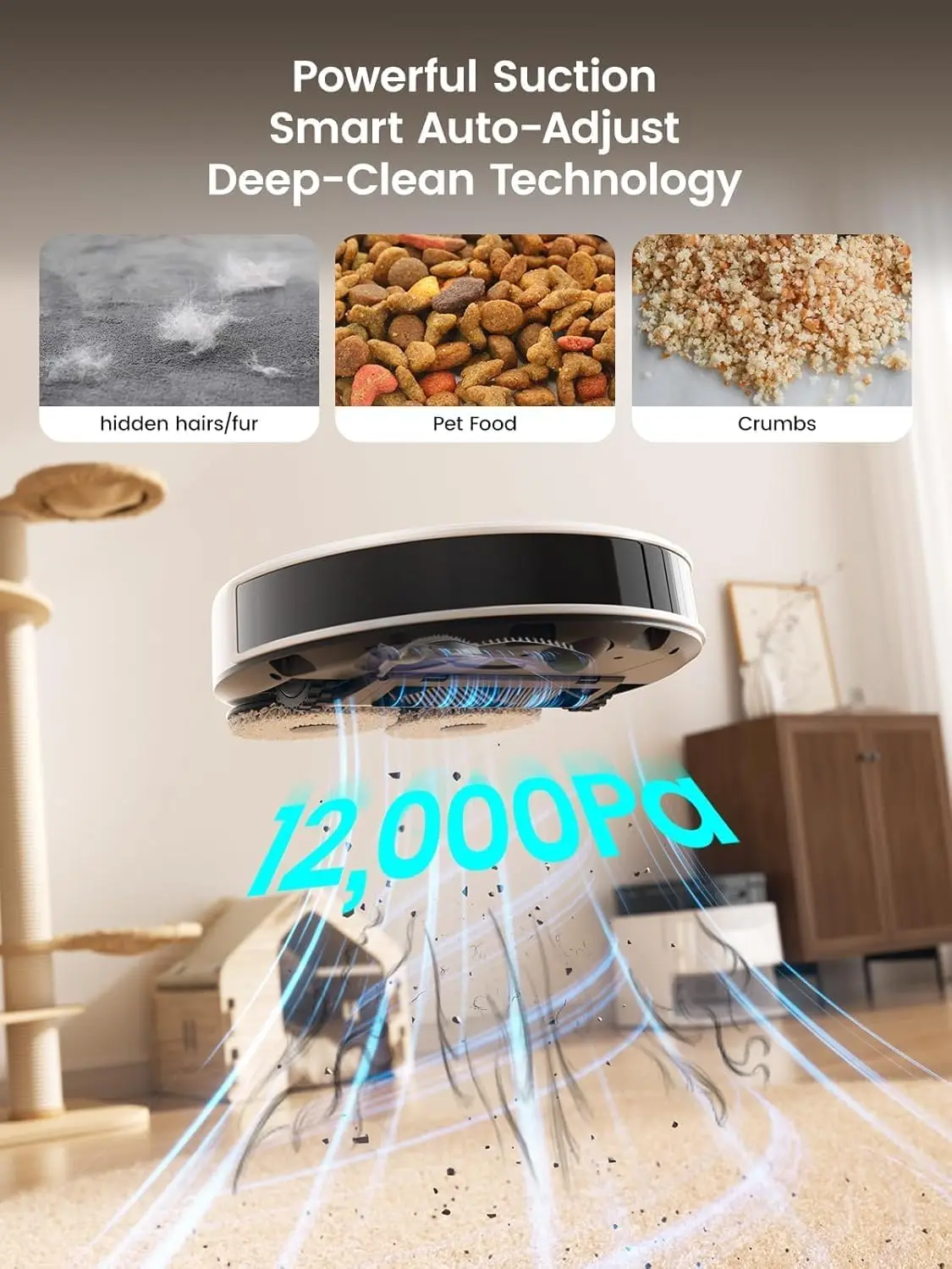 Robot Vacuum and Mop, 12000Pa Suction 4