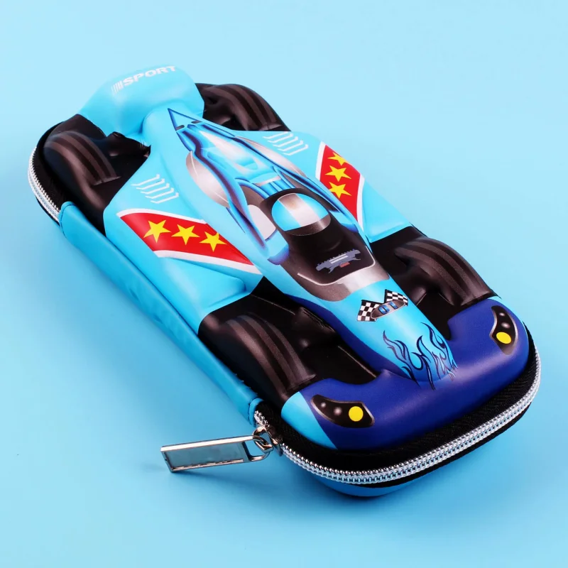 1pc Car Styling Pencil Bag Student Children's 3D Pencil Box Sports Car Stereoscopic Bag Large Capacity Creative Stationer