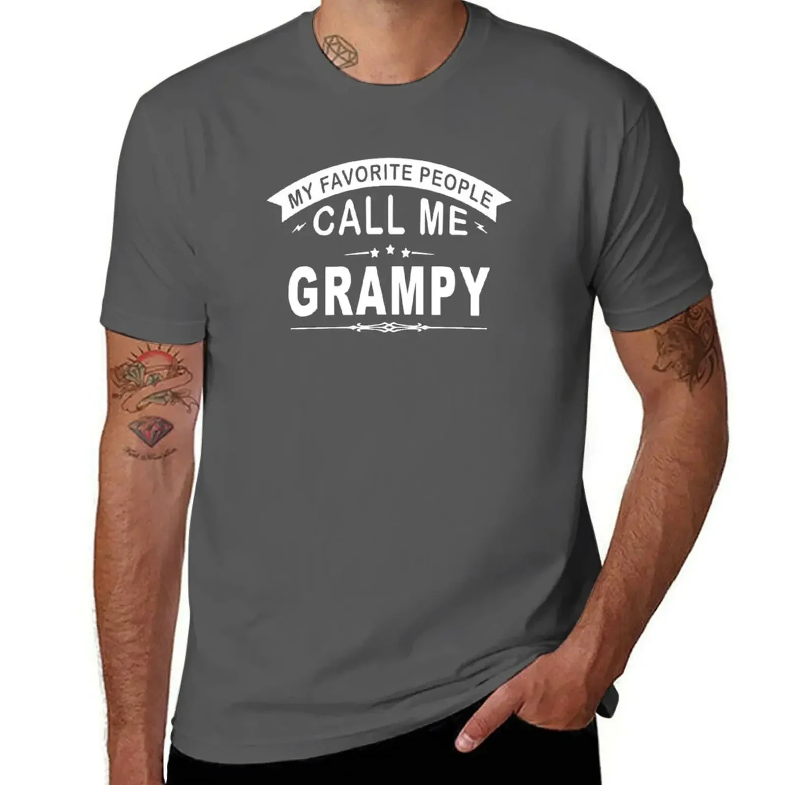 

My Favorite People Call Me Grampy Grandpa T-shirt blanks cute tops mens graphic t-shirts anime