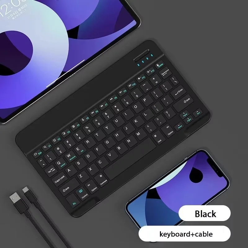 Universal 10 inch Bluetooth Keyboard for iPhone/Samsung/Xiaomi/Huawei Phone Wireless Keyboards Universal for Tablet Laptop