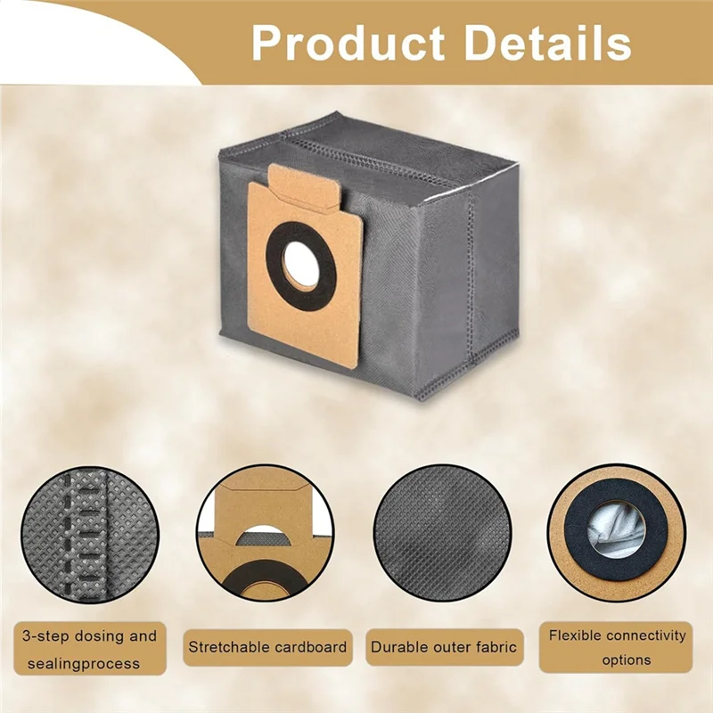 B89B-Vacuum Parts For Eufy X10 Pro Omni Robot Vacuum Cleaner Replacement Parts Kit Mop Pads Vacuum Bags