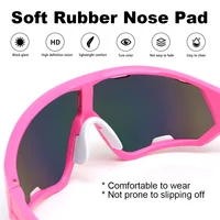 Lunettes de cyclisme roses pour femmes et filles, lunettes de soleil de vélo de route de montagne, vtt, lunettes de sport, vélo Triathlon, course à pied, vélo de Baseball en plein air 3