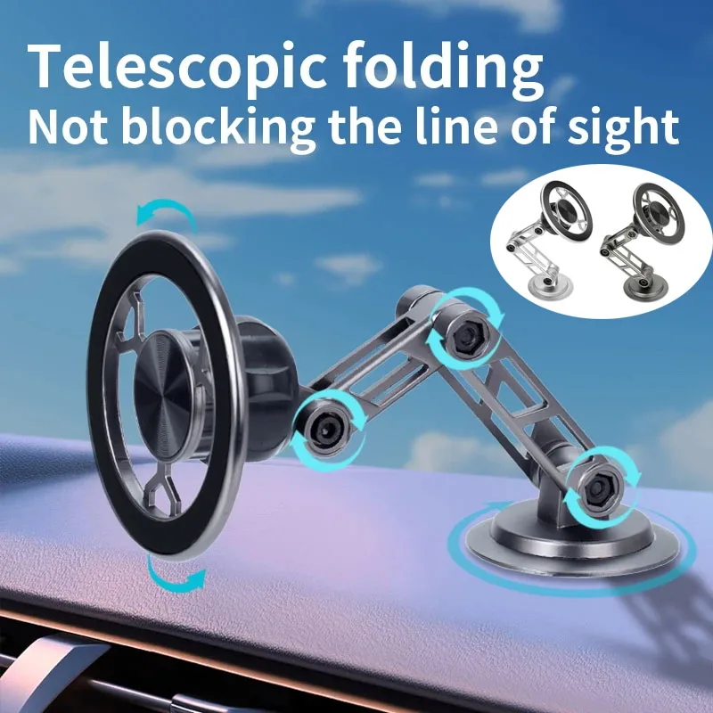 Metall magnetische Autotelefon halterung mit 360 Grad drehbarem Zubehör faltbar belüfteten Magnet GPS Autos Zubehör für Telefone