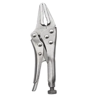 MacWork 5 in. Long Nose Locking Pliers Mini Locking Pliers 5 Inch Long Nose Mini Locking Pliers For DIY Hand Repair Tools 2