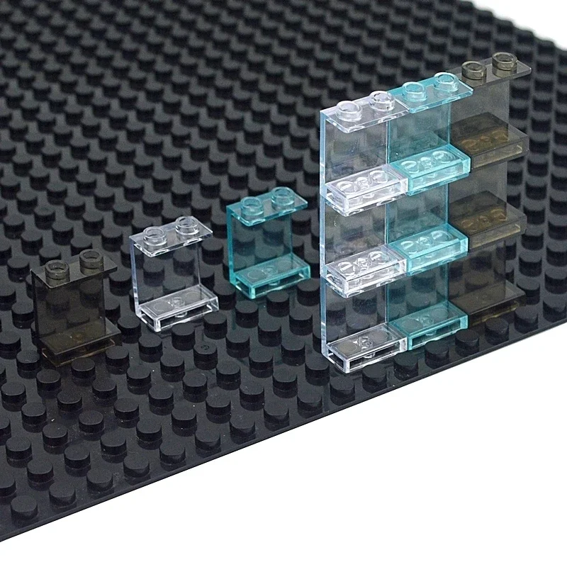 Building Blocks Construction Blocks Racing Car Building Blocks Car Building Blocks Anime Block Toys Window Frame 1x6x5 1x4x4 Glass Transparent Panel House Window Wall Rail Figure Military Parts Compatible 59350 59349