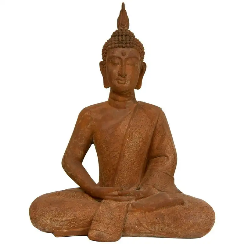 

Thai Sitting Zenjo-in Rust Patina Buddha Statue