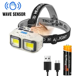 Ultimate COB LED Headlamp - USB Rechargeable, Waterproof Headlight (Battery sensor)
