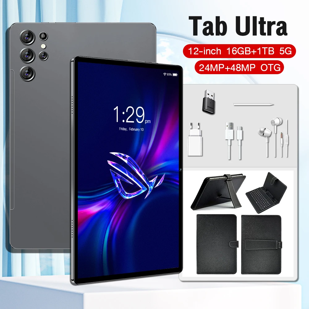 Tablet PC Global 12inch Android Pad 12GB 16GB 1TB Tab Ultra 12" Snapdragon 8 gen2 WIFI Android 13 8800MAh Office