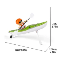 Rc Boat Kayak Racing Ship 2.4G Remote Control Rowing Boat Paddling Water Competition Games Summer Outdoor Toy for Boys Kids Gift 6