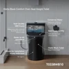 Elongated One Piece Toilet 10" Rough-in, Matte Black Toilets, Powerful Dual Flush Modern Toilet 3