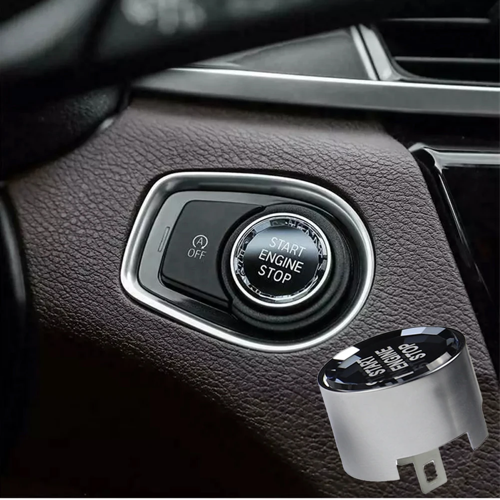 Car Engine Start Stop Button Switch Cover Cap Start Stop Engine Switch Button Cover for F10 F11 G30 G31 F12 F13 F01 F02