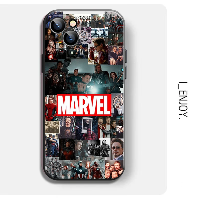 13 case Popular Marvel Phone Case For iPhone 11 12  Mini 13 Pro Max 11 Pro XS Max X XR 6 6S 7 8 Plus SE 2020 11 Pro Silicone Cover iphone 13 magnetic case