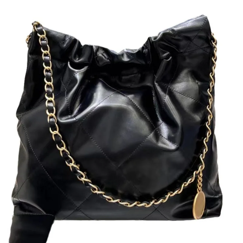 

Cowhide Grid Shoulder Bag Chain Small Handbags for Women Female Casual High-quality Messenger Versatile Luxury Crossbody Fashion