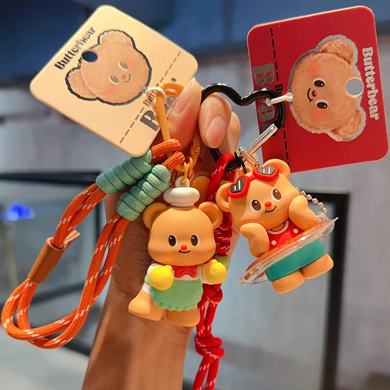 バッグ、ペンダントアクセサリー、バターベア、カーリング用のかわいい