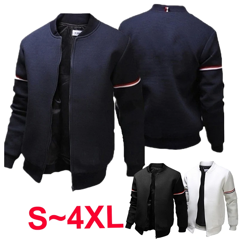 

New fashion men's long sleeved zippered jacket jacket jacket and outdoor casual sports clothing street fitted hooded jacket