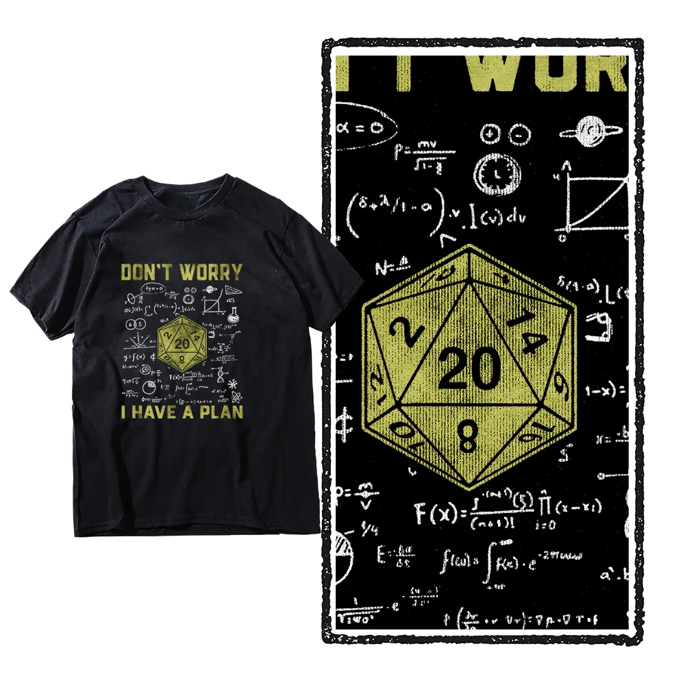 Neuheit Dungeon Dragon T Shirts Grafik Streetwear Kurzarm ICH Have A Plan D20 Würfel Rollenspiel DnD T-shirt Männer